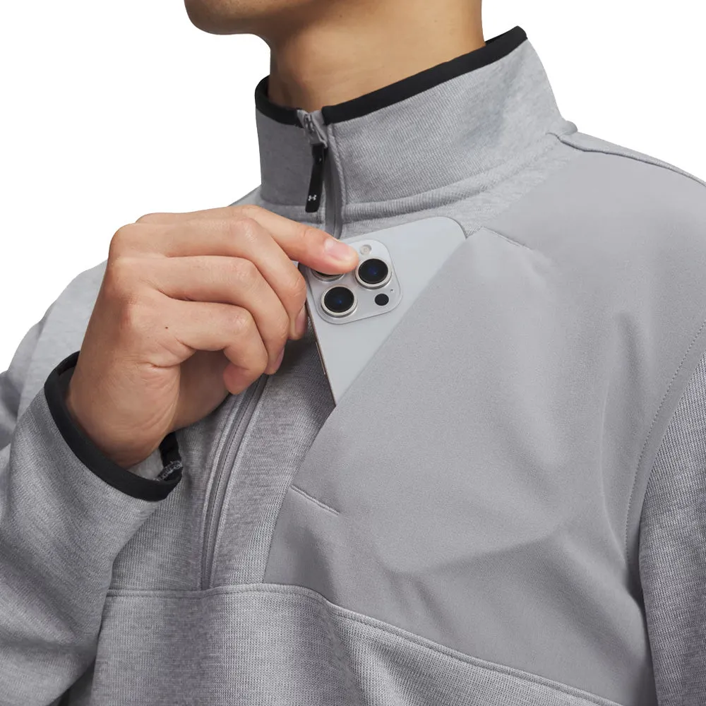 Valentine's Day Sale Under Armour Drive Sweaterfleece 1/2 Zip Pullover - Steel/Mod Gray/Steel