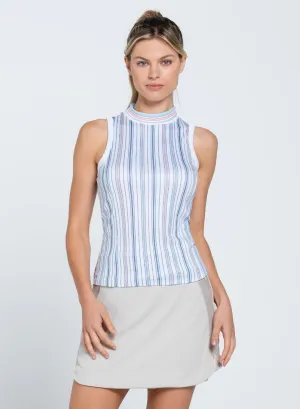 Lucky Stripe High Neck Tank Winter Sale