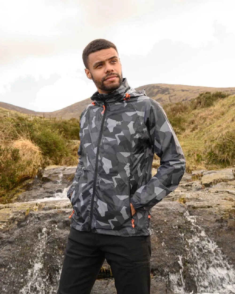 Mac In A Sac Origin Camo Packable Waterproof Jacket Men's Jackets and Coats