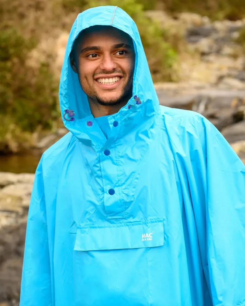 Mac In A Sac Origin Neon Waterproof Poncho Men's Waterproof Jackets
