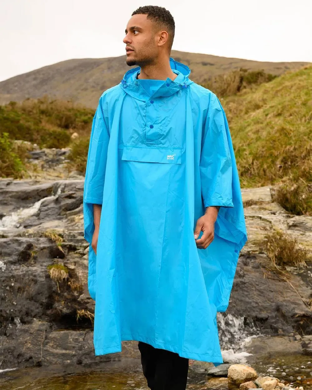 Mac In A Sac Origin Neon Waterproof Poncho Men's Waterproof Jackets