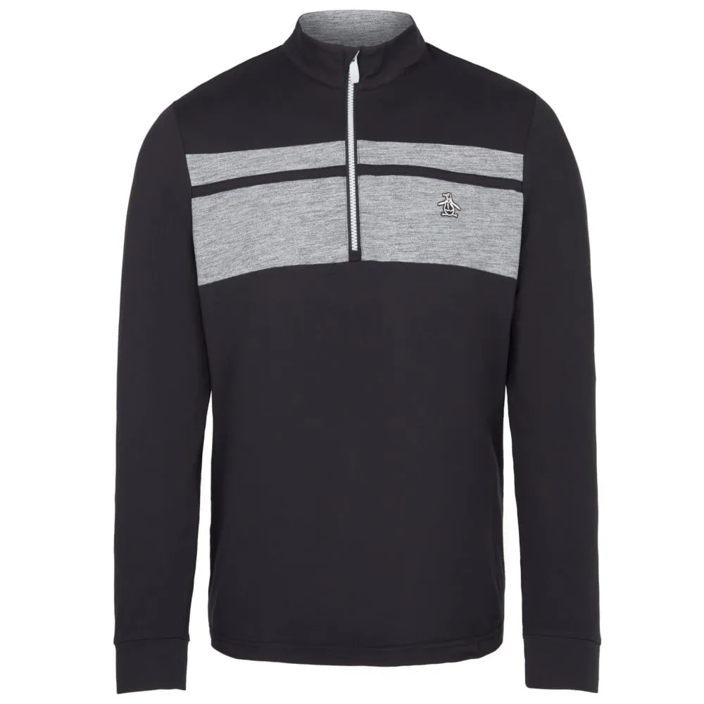 Make a Statement Own the Vibe Original Penguin Lightweight 1/4 Zip Pullover - Caviar
