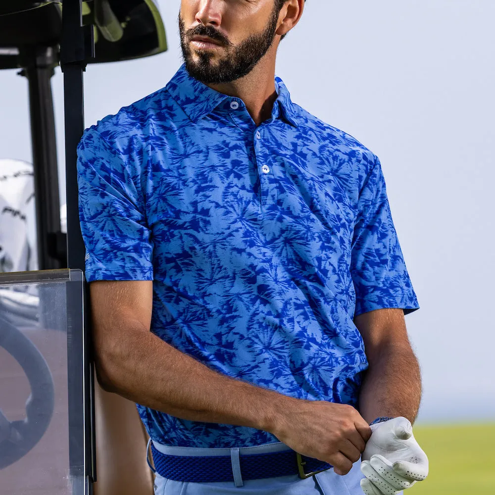 Stay in Motion Ping Diego Polo Shirt - Cornflower Blue Multi