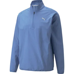 Unleash Your Power Puma Marin Woven 1/4 Zip Pullover - Bright Cobalt Heather