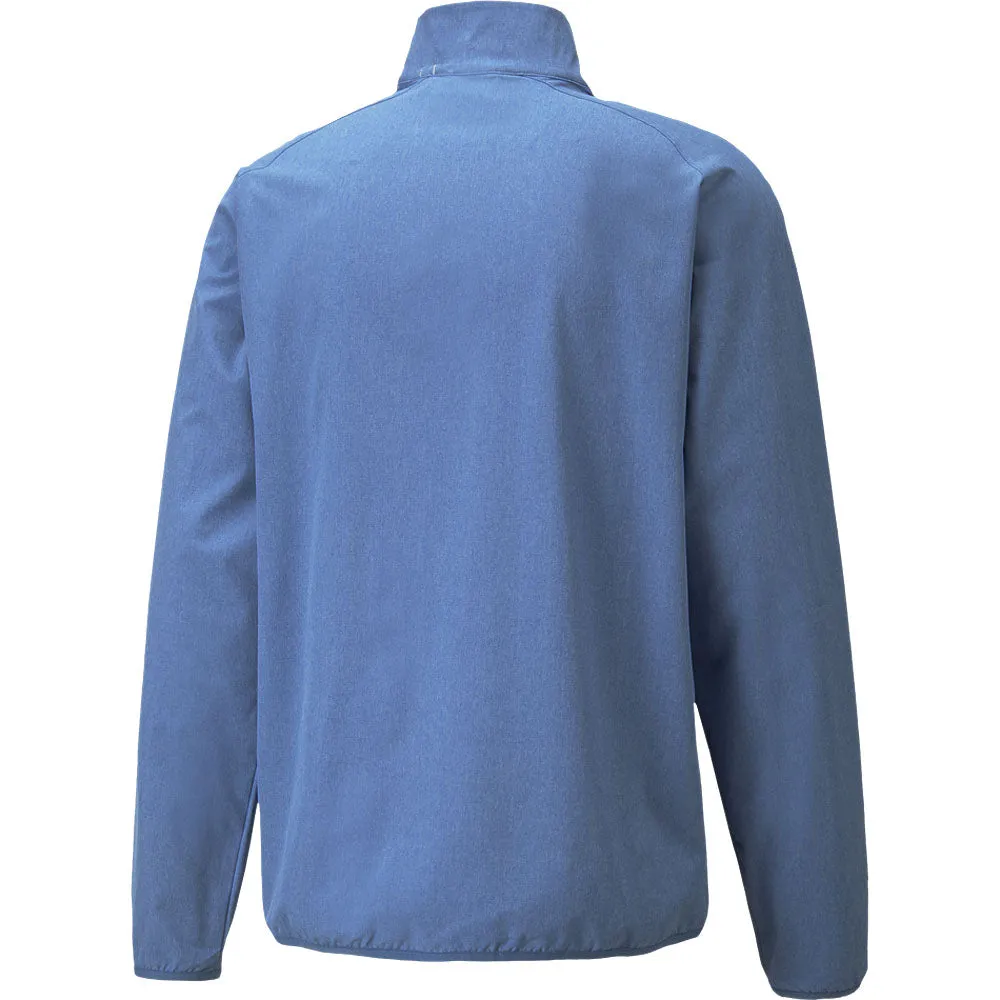 Be Unstoppable Puma Marin Woven 1/4 Zip Pullover - Bright Cobalt Heather