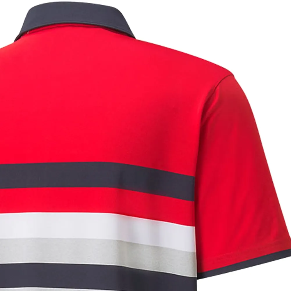 Puma Mattr One Way Polo Shirt - Ski Patrol/Bright White Walk Loud