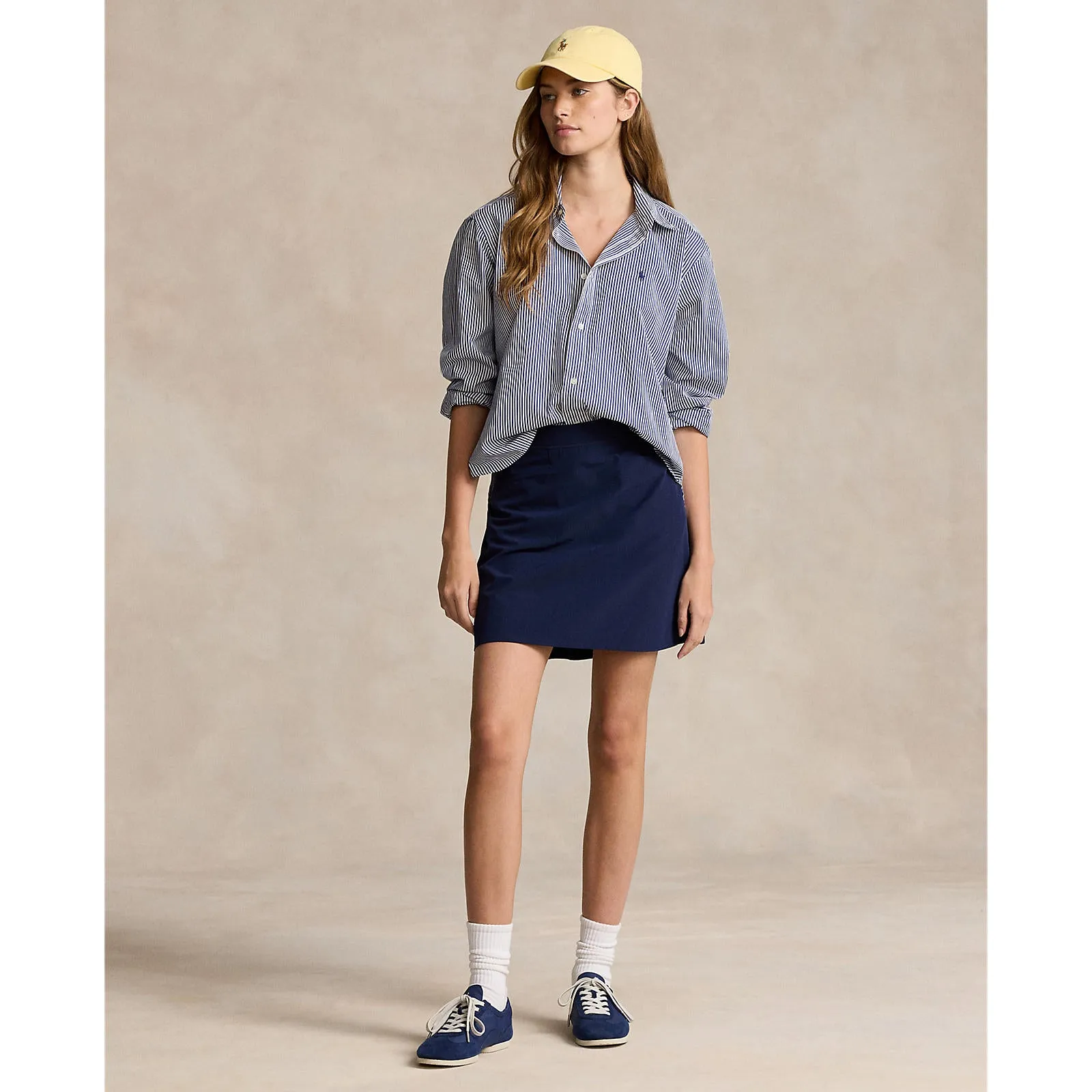 Rlx Ralph Lauren Women'S Performance 17" Pleated Aim Skort - Refined Navy Break Boundaries Special Offer