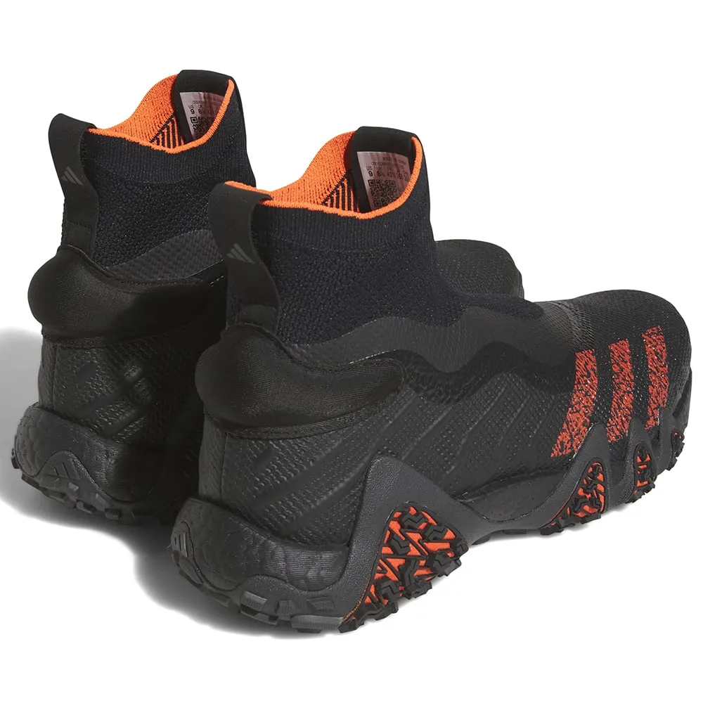 Bring the Heat New Year's Eve Sale Adidas Codechaos Laceless Spikeless Waterproof Shoes - Core Black/Semi Solar Red/Grey Four