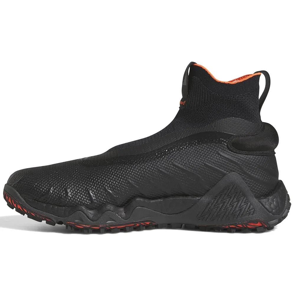 Redefine Classic Hit Your Next Level Adidas Codechaos Laceless Spikeless Waterproof Shoes - Core Black/Semi Solar Red/Grey Four