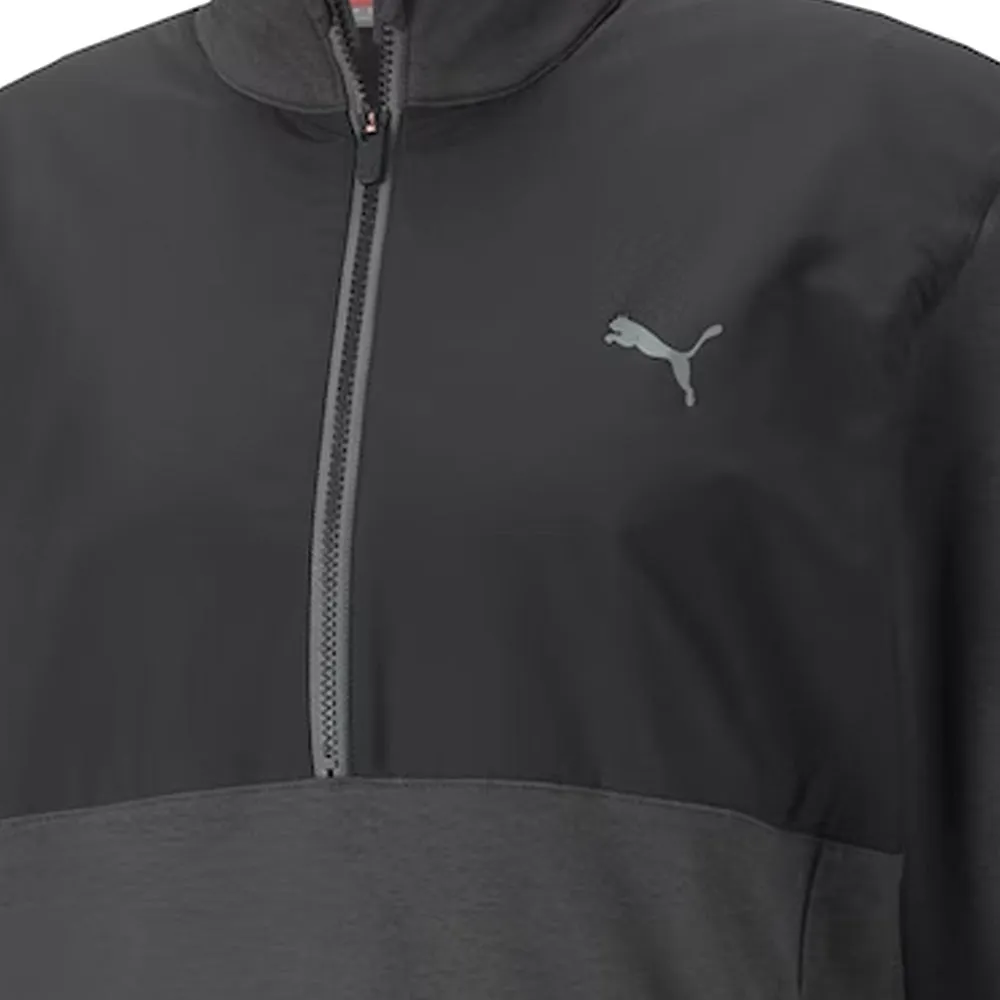 Steal Puma Cloudspun Wrmlbl 1/4 Zip Jacket - Black