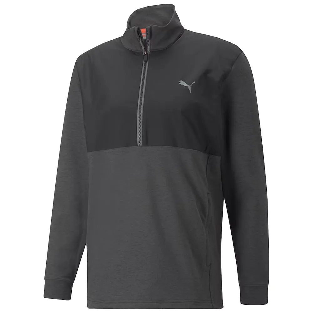 Puma Cloudspun Wrmlbl 1/4 Zip Jacket - Black Make a Statement
