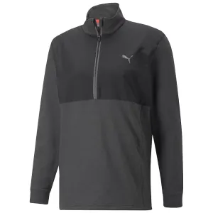 Puma Cloudspun Wrmlbl 1/4 Zip Jacket - Black Make a Statement
