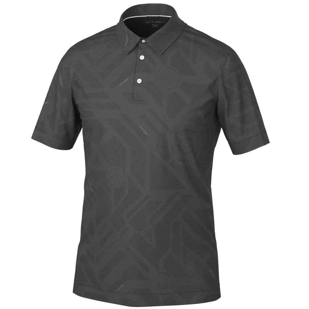 Feel the Energy Galvin Green Maze Polo Shirt - Black