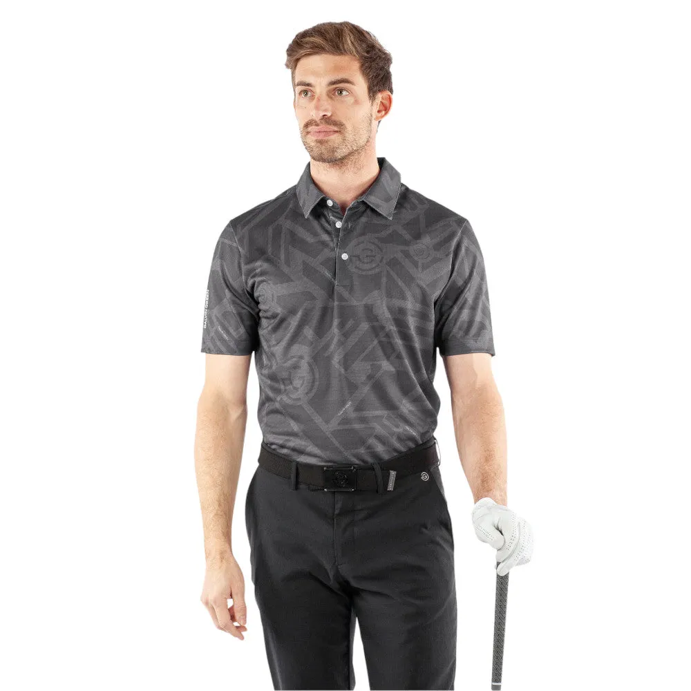 Made to Turn Heads Galvin Green Maze Polo Shirt - Black