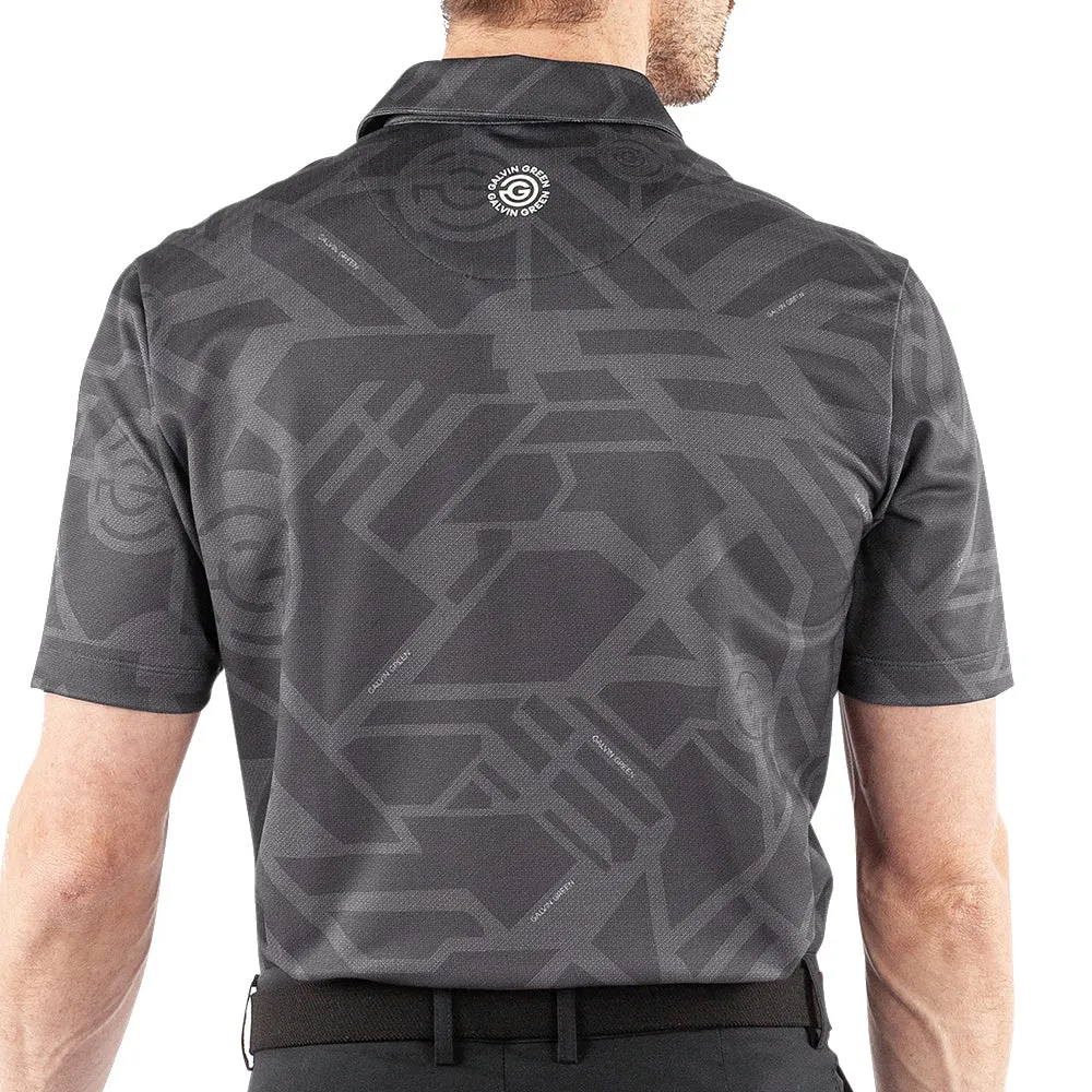 Steal Memorial Day Sale Galvin Green Maze Polo Shirt - Black