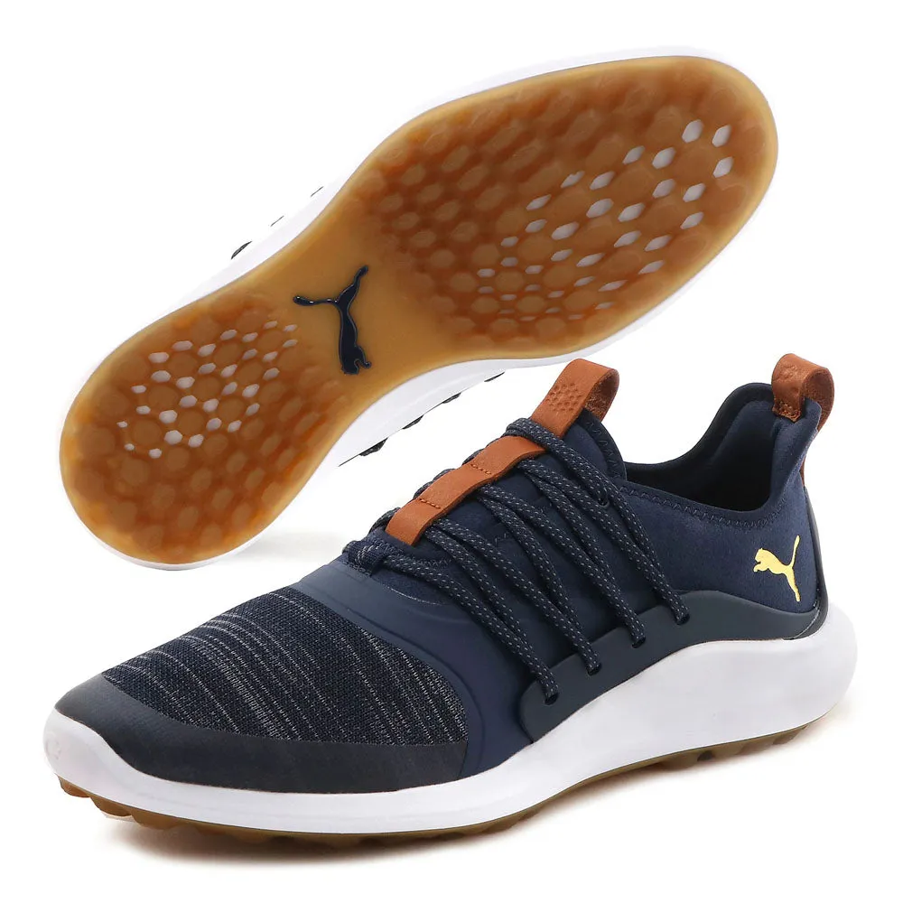 Puma Ignite Nxt Solelace Spikeless Waterproof Shoes - Peacoat/Gold Own Every Step