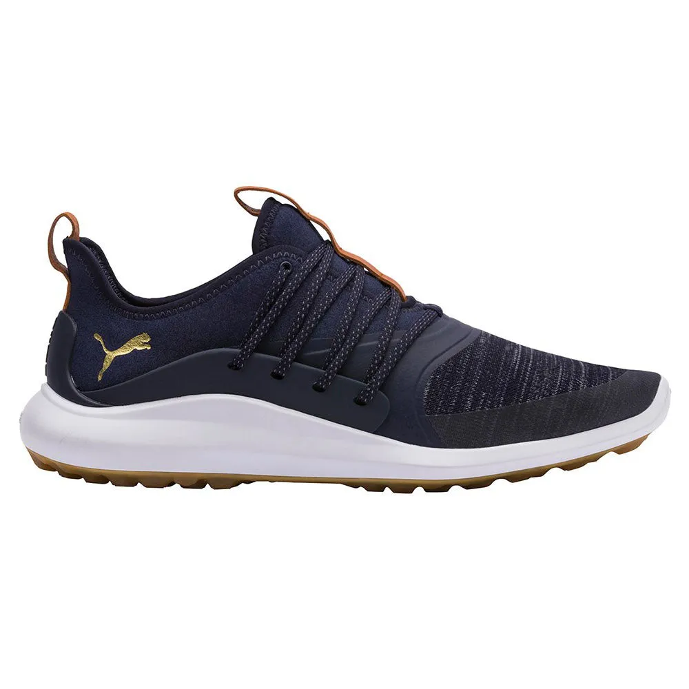 Puma Ignite Nxt Solelace Spikeless Waterproof Shoes - Peacoat/Gold Back To School Sale
