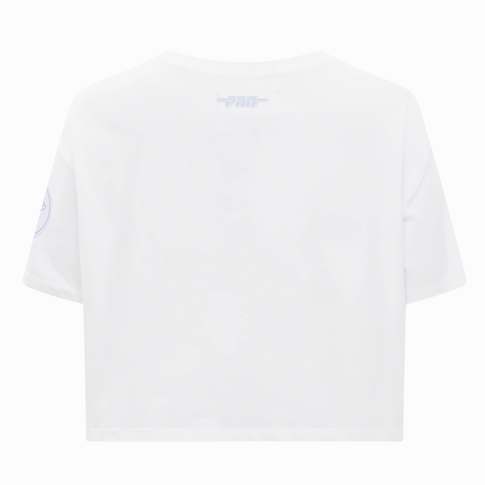 MANGA CORTA CROP MLB LOS ANGELES DODGERS HOLOGRAM PARA MUJER