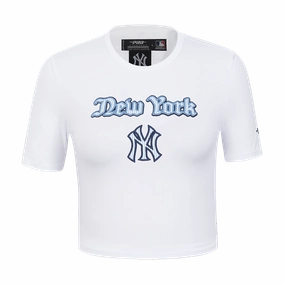 MANGA CORTA CROP MLB NEW YORK YANKEES COUNTRY CLUB PARA MUJER