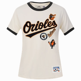 MANGA CORTA MLB BALTIMORE ORIOLES RETRO CASCADE PARA MUJER