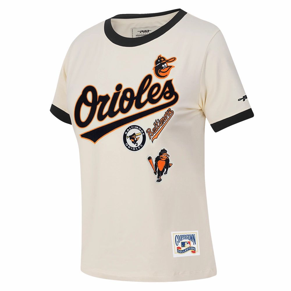 MANGA CORTA MLB BALTIMORE ORIOLES RETRO CASCADE PARA MUJER