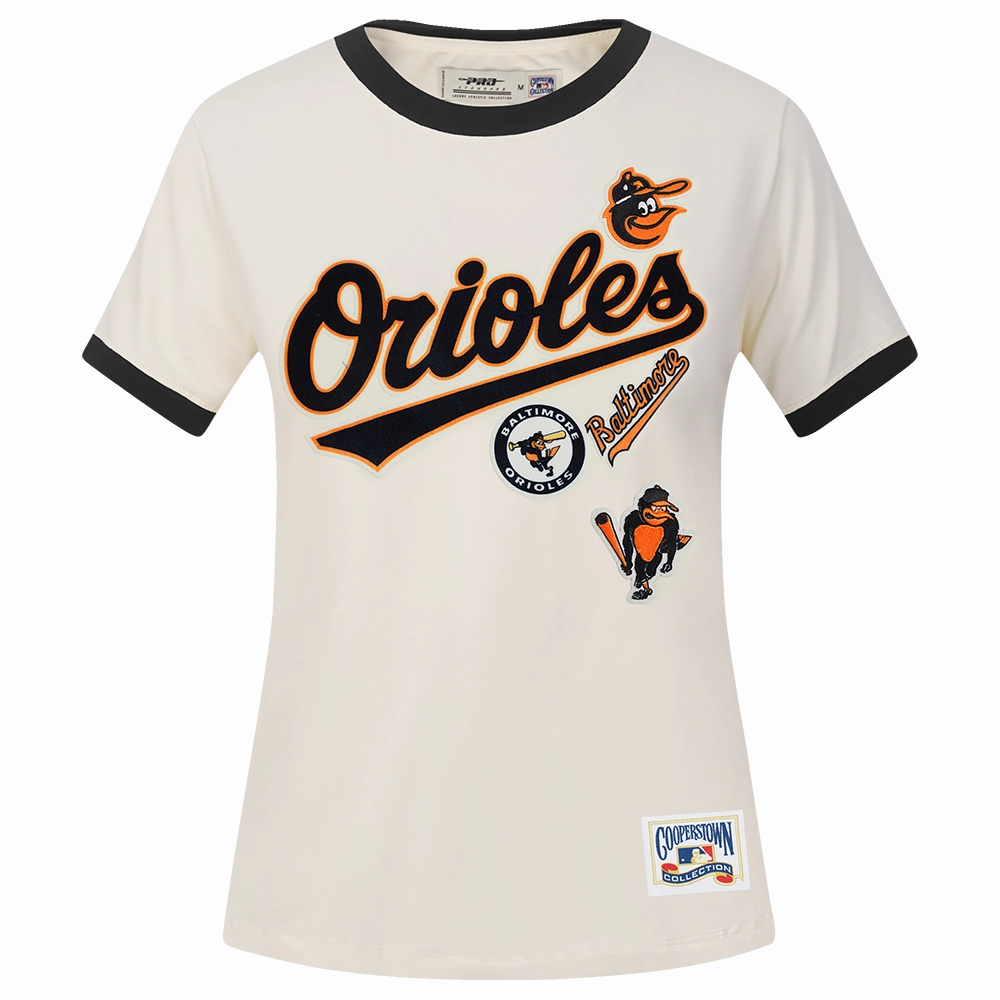 MANGA CORTA MLB BALTIMORE ORIOLES RETRO CASCADE PARA MUJER