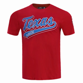 MANGA CORTA MLB TEXAS RANGERS SCRIPT TAIL