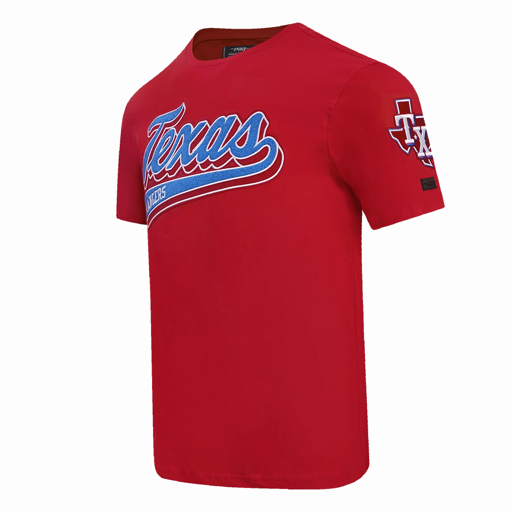 MANGA CORTA MLB TEXAS RANGERS SCRIPT TAIL