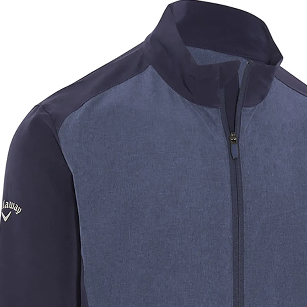 Callaway Full Zip Wind Jacket - Peacoat/Heather Chase What Moves You Spring Sale