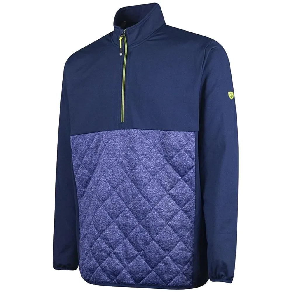 Black Friday Sale Power Every Step Island Green 1/4 Zip Wind Jacket - Navy/Marine Marl/Lime