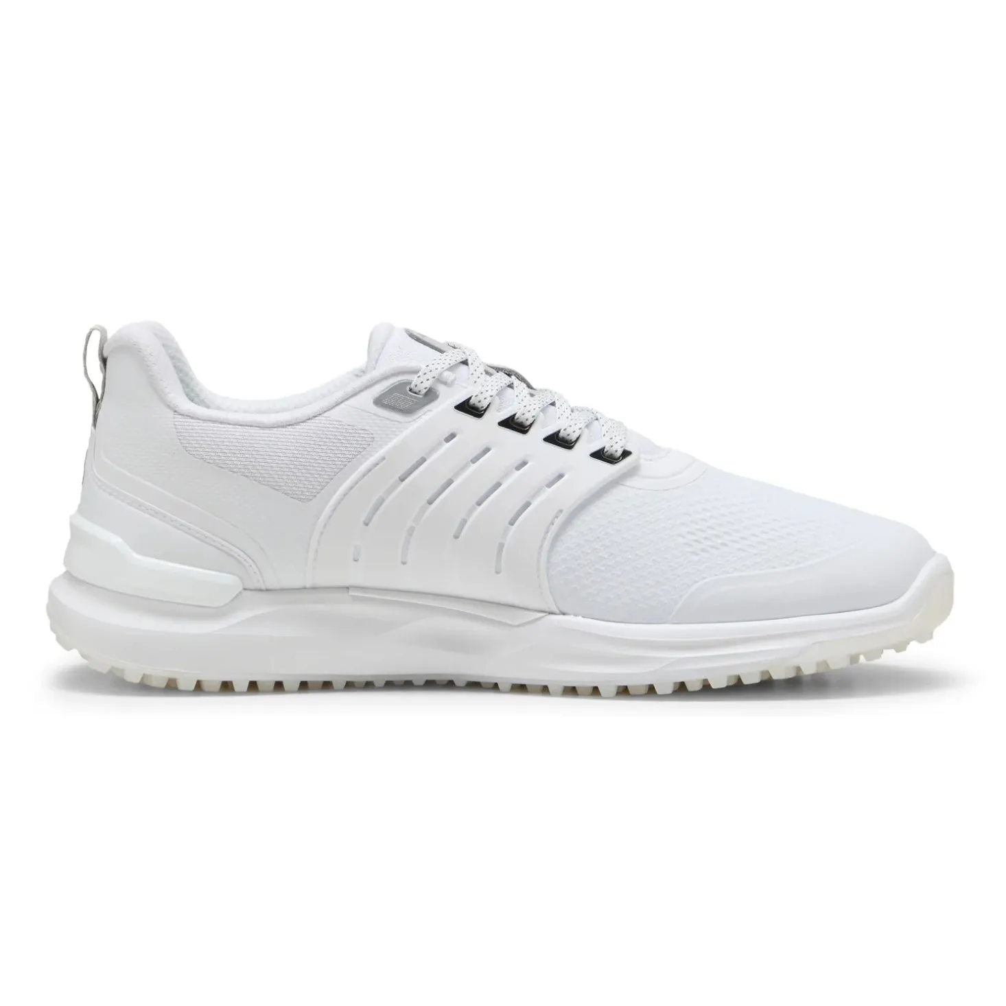 Puma Ignite Elevate 2 Wide Spikeless Golf Shoes - Puma White/Puma Black/Puma Silver Rule the Streets