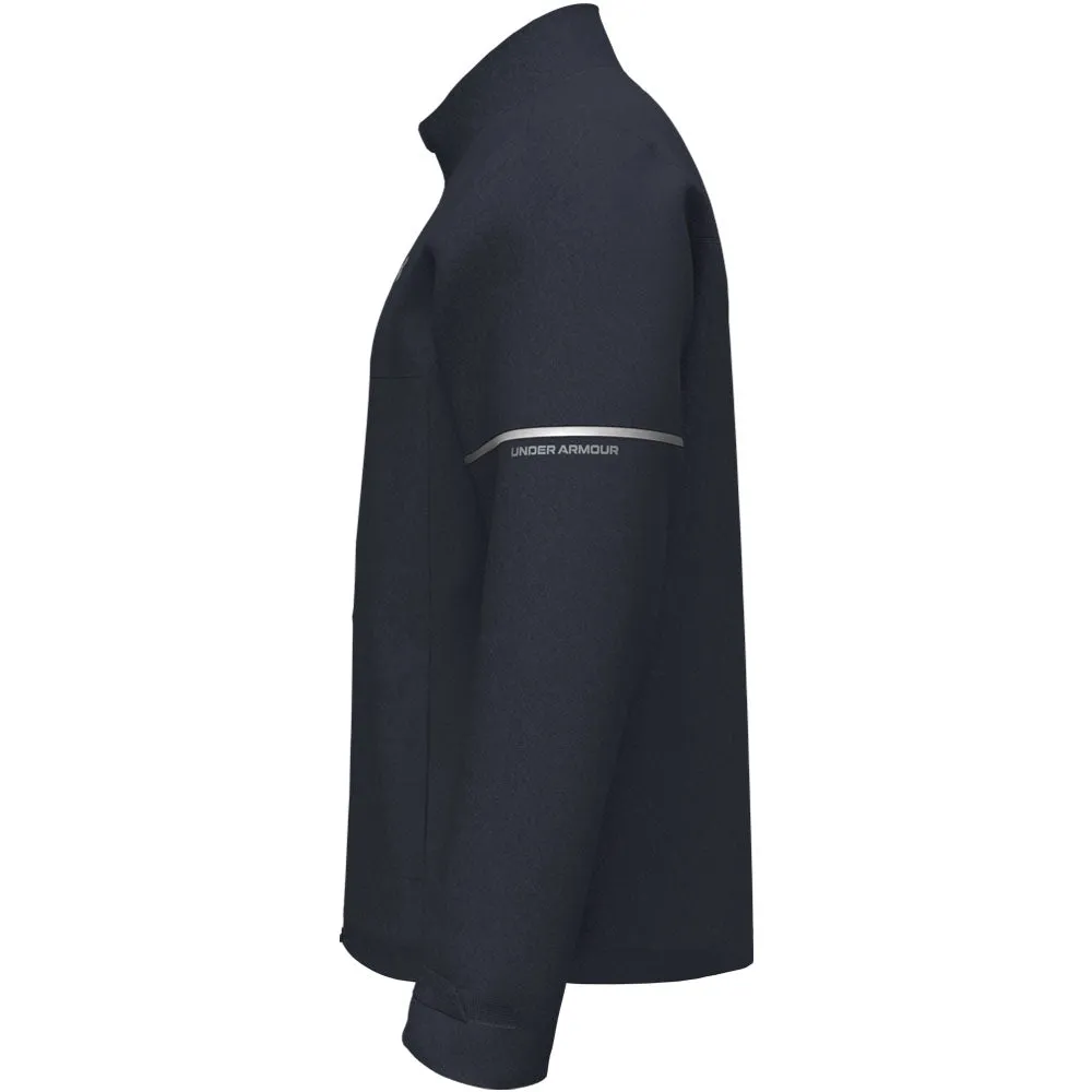 No Limits, Just Style Define Your Own Way Under Armour Drive Rain Waterproof Jacket - Midnight Navy/Metallic Silver