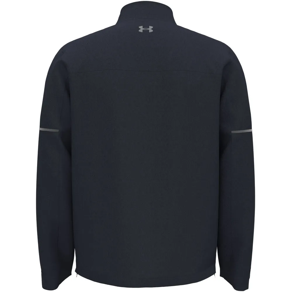 Labor Day Sale Christmas Eve Sale Under Armour Drive Rain Waterproof Jacket - Midnight Navy/Metallic Silver