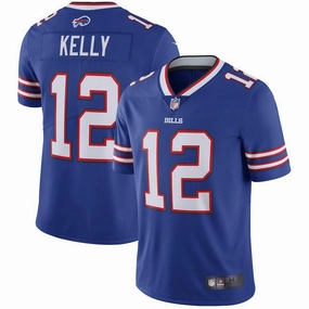 Men's Buffalo Bills Jim Kelly Royal Retired Player Vapor Untouchable Limited Throwback Jersey