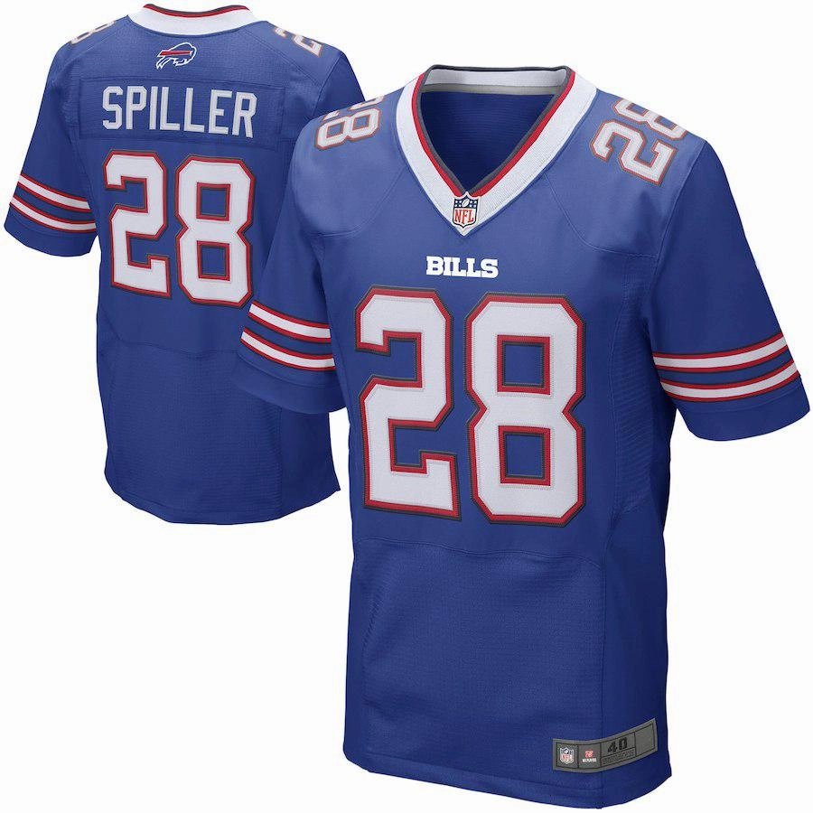 Mens Buffalo Bills CJ Spiller Royal Blue Elite Jersey