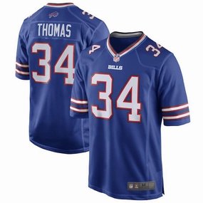 Mens Buffalo Bills Thurman Thomas Royal Blue Retired Player Game Jersey