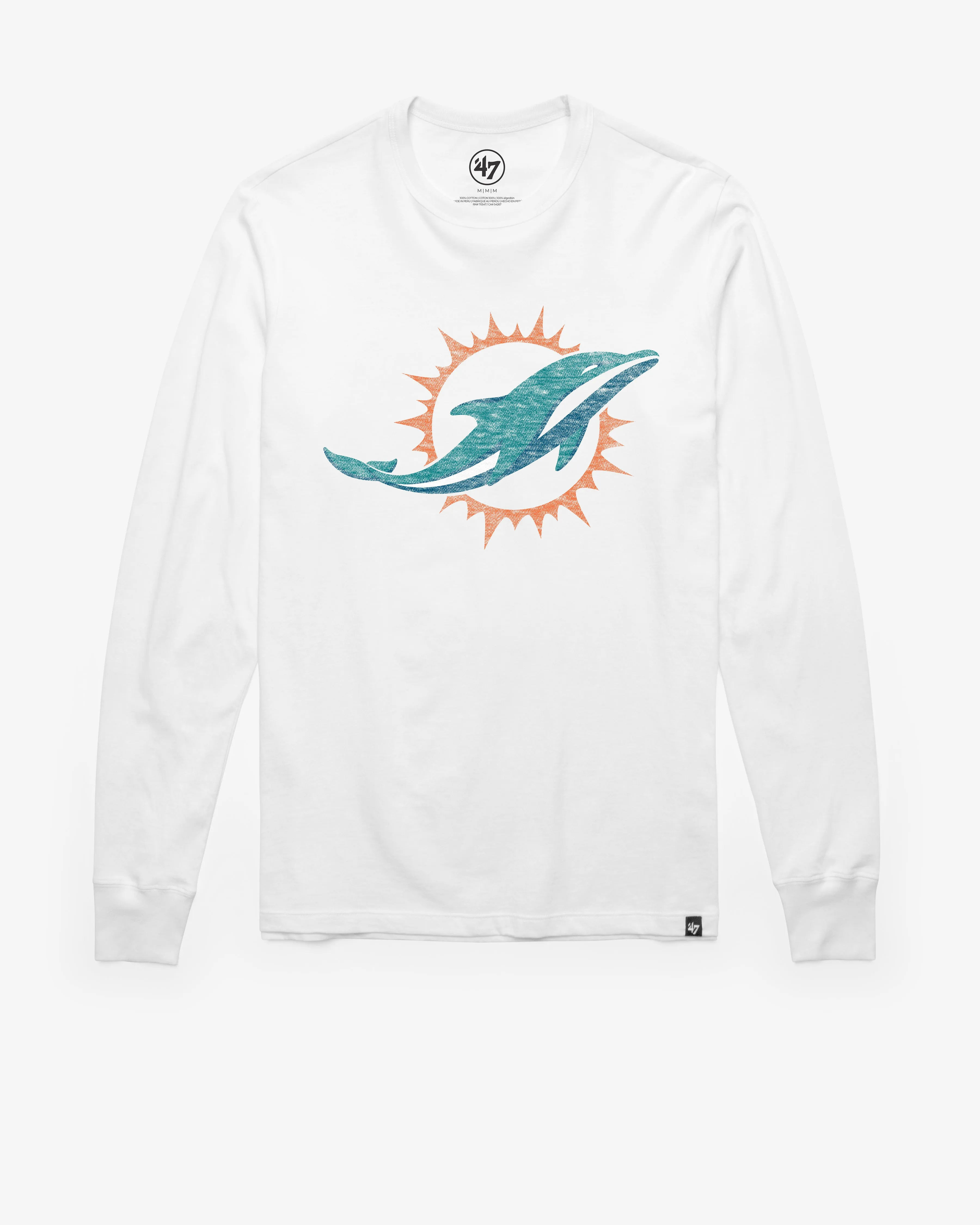 MIAMI DOLPHINS PREMIER FRANKLIN LONG SLEEVE TEE