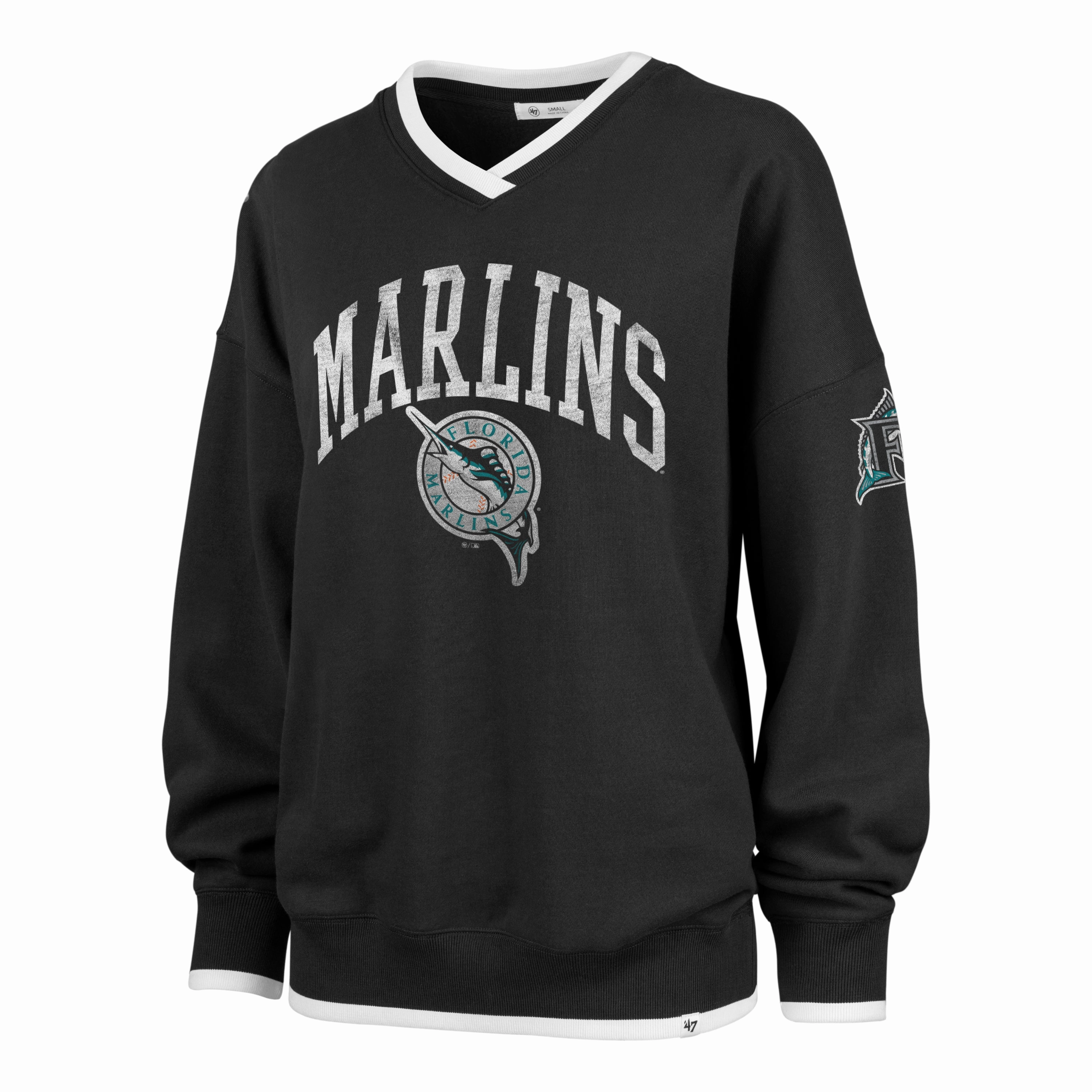 MIAMI MARLINS COOPERSTOWN WAX PACK DAZE EIGHTIES '47 PULLOVER WOMENS