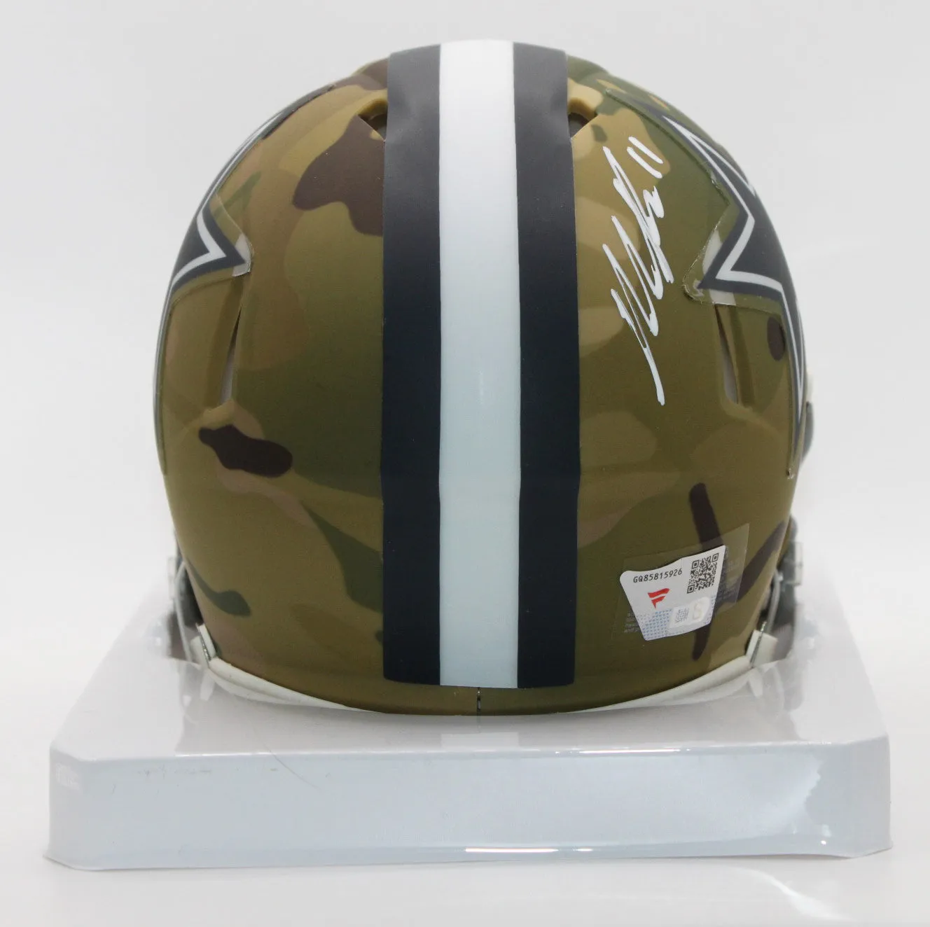 Micah Parsons Dallas Cowboys Signed Camo Mini Helmet