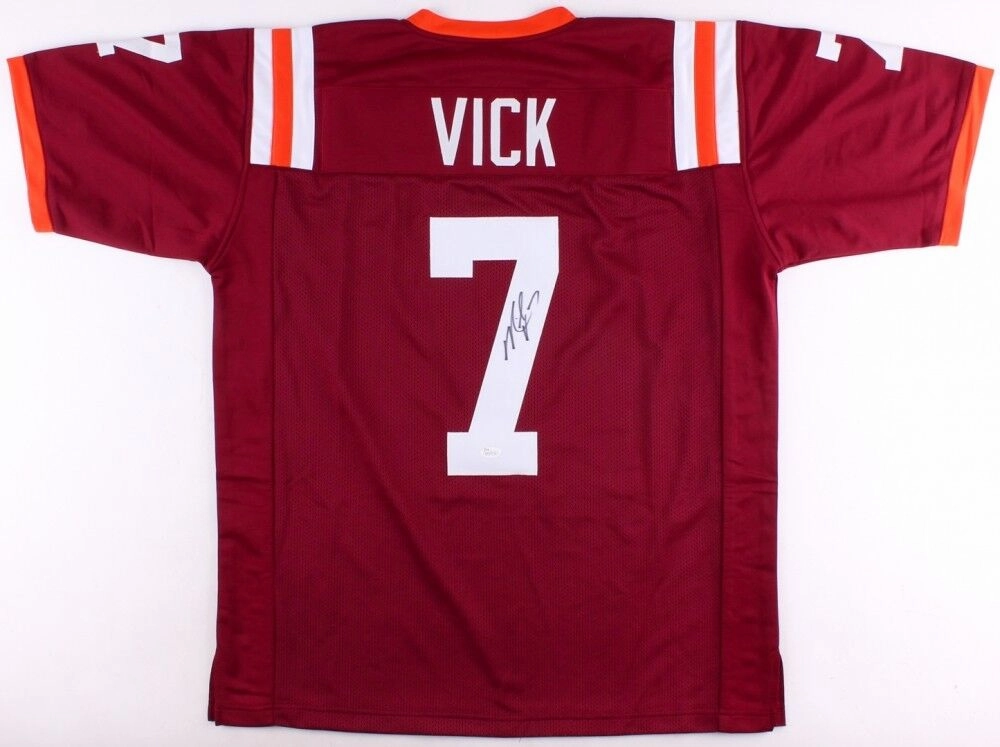 Michael Vick Signed Virginia Tech Hokies Jersey (JSA COA) #1 Overall Pick 2001