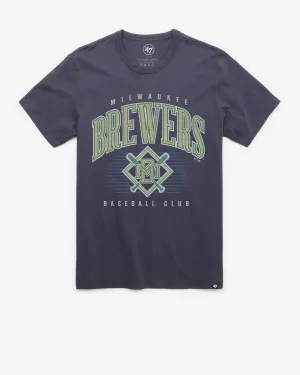 MILWAUKEE BREWERS COOPERSTOWN DOUBLE HEADER '47 FRANKLIN TEE