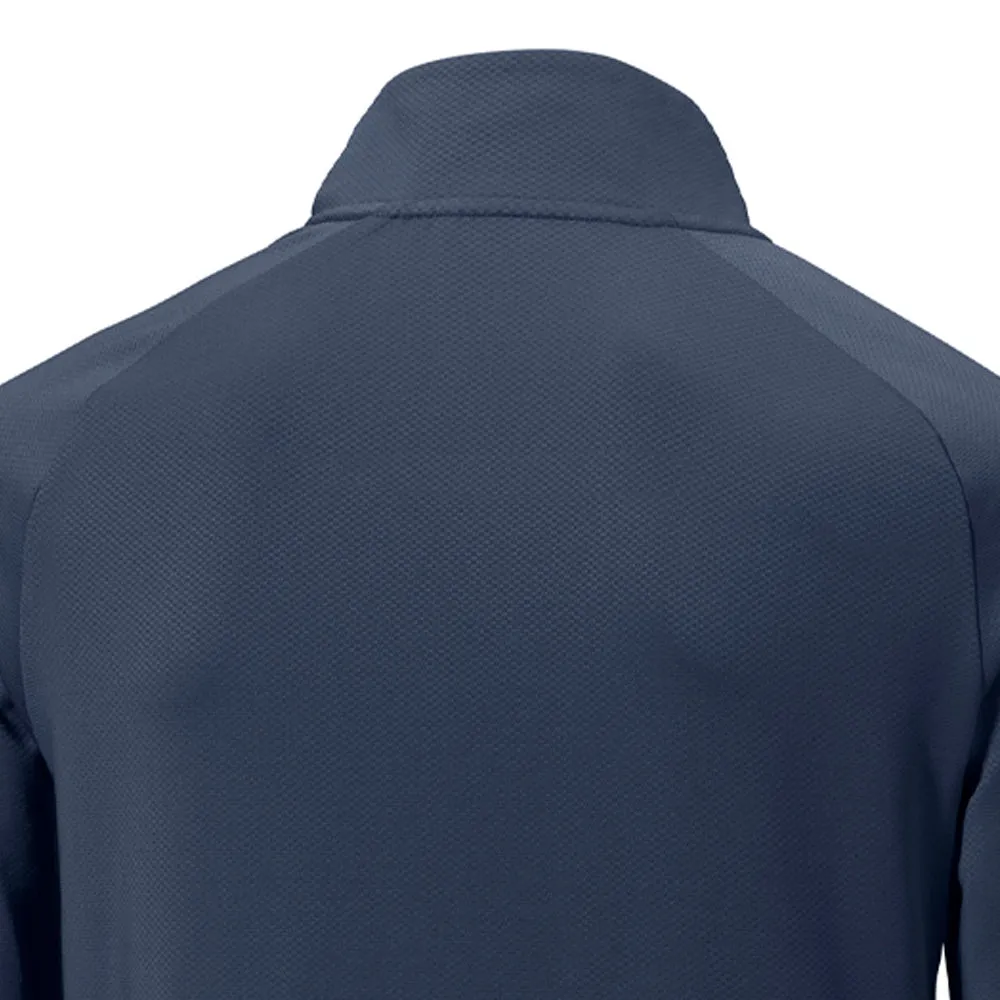 Empower Your Journey Step Out Boldly Mizuno Box 1/4 Zip Sweater - Navy