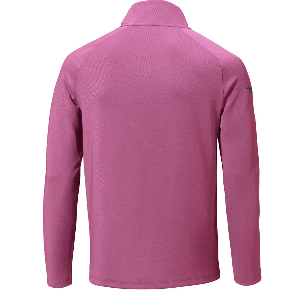 Mizuno Box 1/4 Zip Sweater - Royal Orchid Stride with Confidence