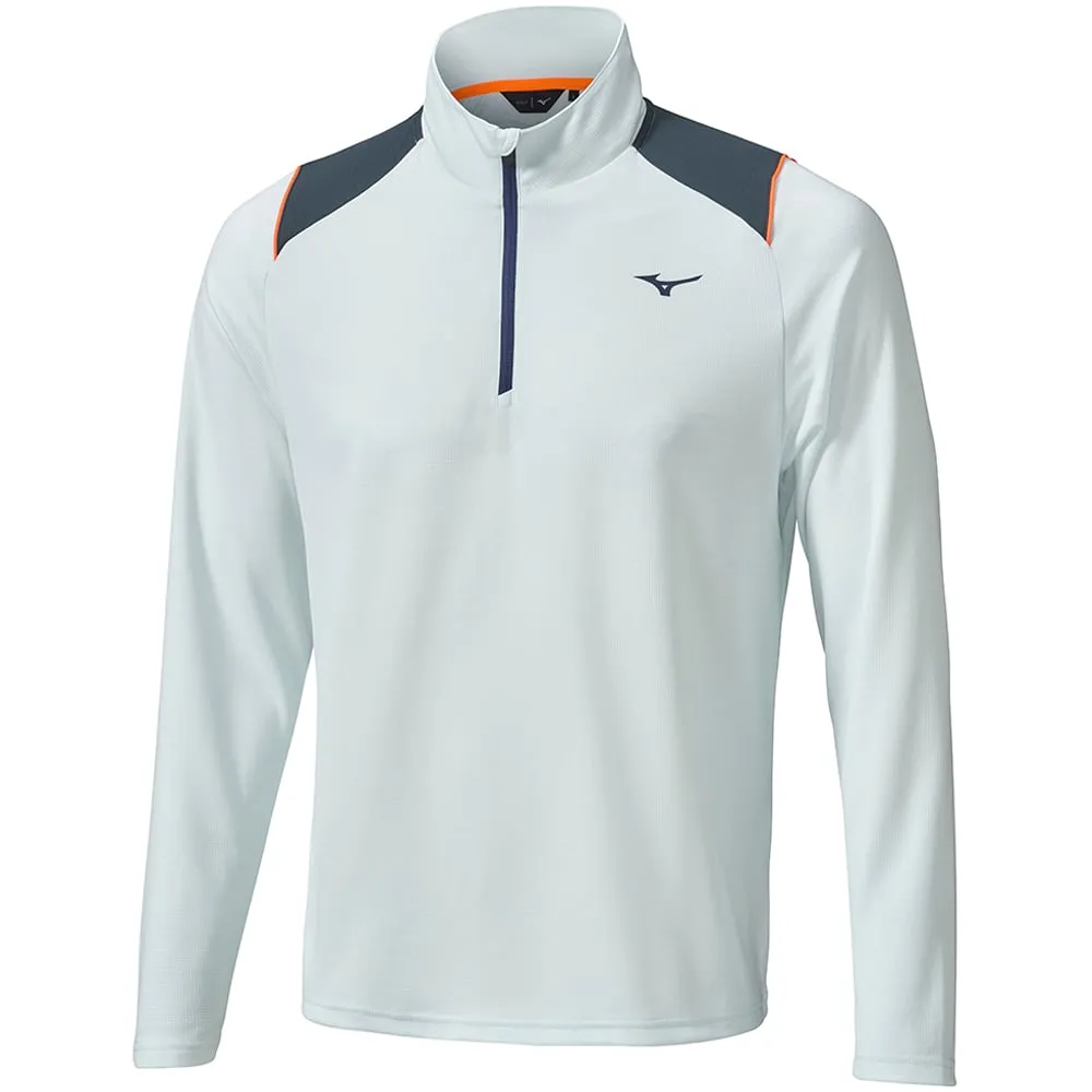 Built for the Bold Never Just Walk Mizuno Breath Thermo Elite 1/4 Zip Pullover - Light Blue
