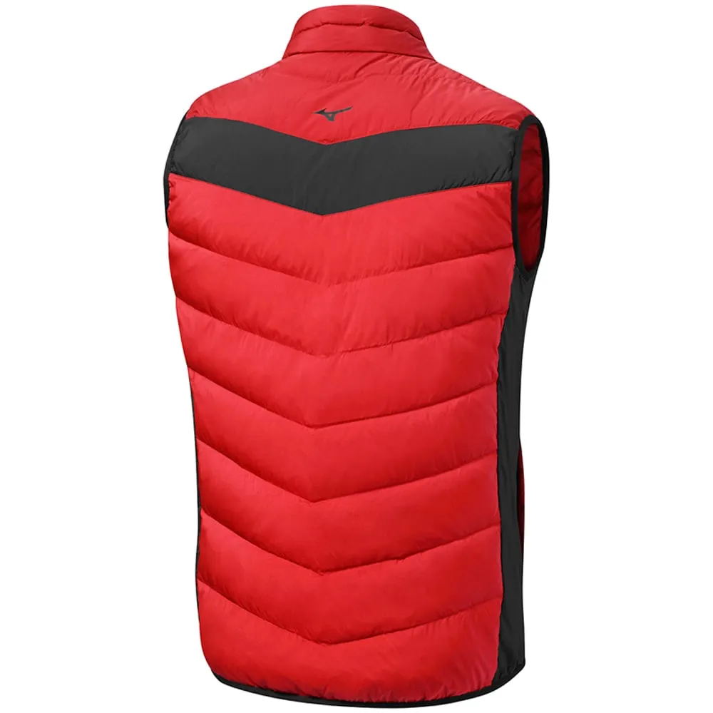 Push Beyond Limits Confidence Starts Here Mizuno Breath Thermo Max Gilet - Red