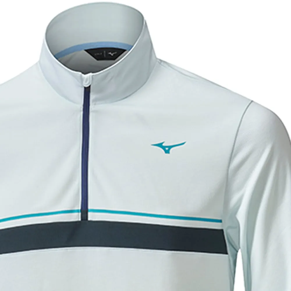 Made to Move Mizuno Breath Thermo St 1/4 Zip Pullover - Light Blue