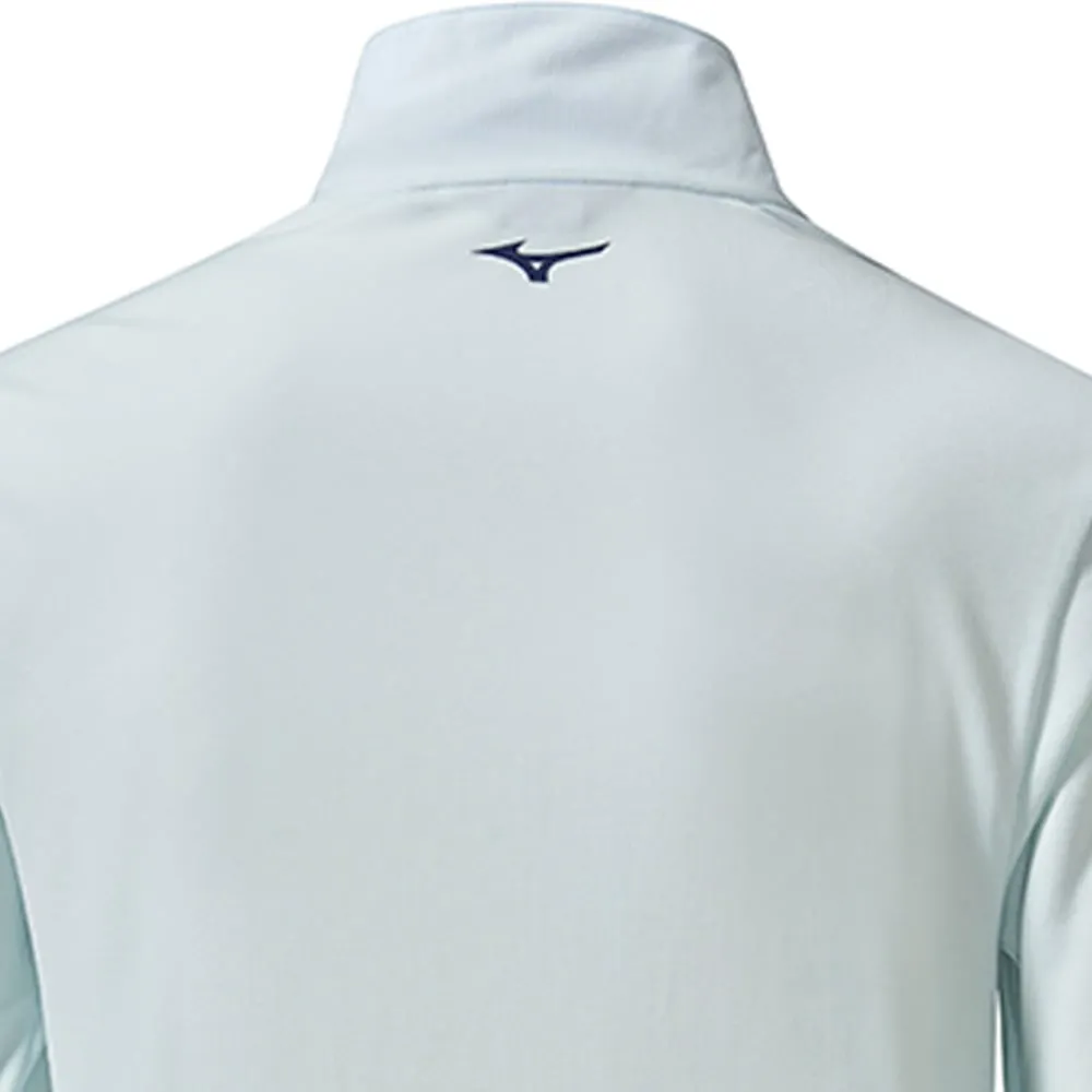 Own the Streets Mizuno Breath Thermo St 1/4 Zip Pullover - Light Blue