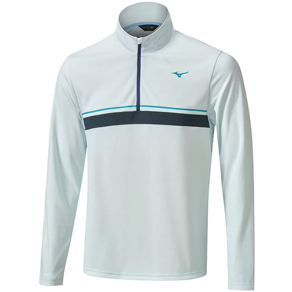 Cyber Monday Sale Great Value Mizuno Breath Thermo St 1/4 Zip Pullover - Light Blue