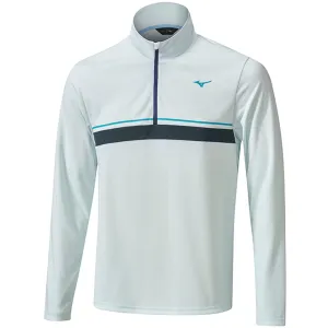 Cyber Monday Sale Great Value Mizuno Breath Thermo St 1/4 Zip Pullover - Light Blue
