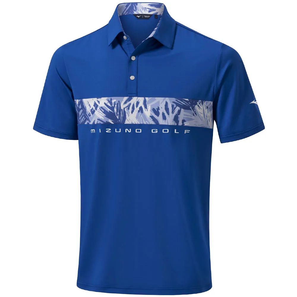 All Eyes on You The Fast Lane Choice Mizuno Cali Stripe Polo Shirt - Blue